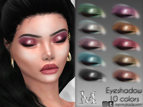 Sims 4 — Eyeshadow MM08 by mermaladesimtr — 10 Swatches All ages For; Female