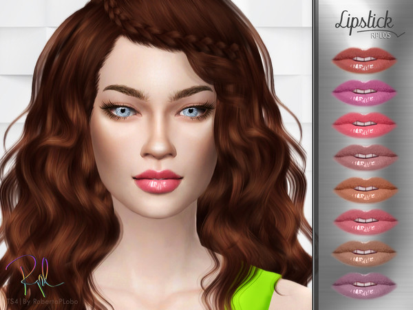 Sims 4 — Lipstick RPL05 by RobertaPLobo — :: Lipstick :: 8 swatches :: Female (Adult,Teen,Young Adult and Elder) ::