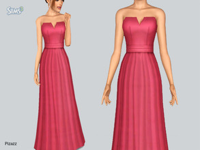 Sims 3 — Elegant Gown by pizazz — A beautiful and elegant gown that can be worn for formal or career. You may use any of