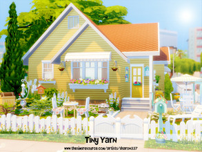 Sims 4 — Tiny Yarn - Nocc by sharon337 — 20 x 15 lot. Value $70,232 1 Bedroom 1 Bathroom Kitchen Laundry . This house