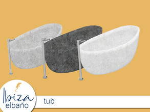 Sims 4 — Nikadema Ibiza El Bano Tub by nikadema — This tub has a contemporary shape and it's done in three colors