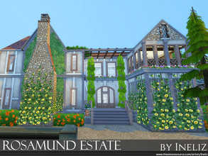 Sims 4 — Rosamund Estate by Ineliz — This beautiful family house has character and old money luxury that your sims will