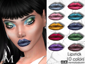 Sims 4 — Lipstick MM11 by mermaladesimtr — 10 Swatches All ages For; Female