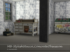 Sims 4 — MB-StylishStucco_ConcreteObsession by matomibotaki — MB-StylishStucco_ConcreteObsession, rought concrete stucco