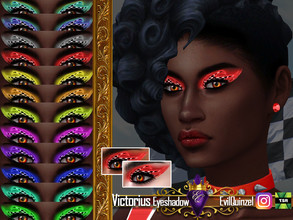 Sims 4 — Victorius Eyeshadow by EvilQuinzel — - Eyeshadow category; - Female and male; - Teen + ; - All species; - 12