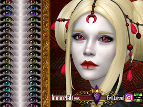 Sims 4 — Immortal Eyes by EvilQuinzel — - Facepaint category; - Female and male; - Toddler + ; - All species; - 20