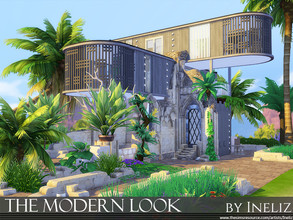 Sims 4 — The Modern Look by Ineliz — A combination of antique style and modern look. This contemporary house is a