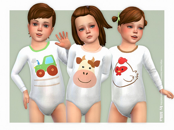 Sims 4 — Farmer Onesie 02 by lillka — Farmer Onesie 02 You will find it in the bottom category 3 swatches Base game