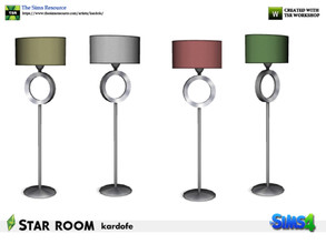 Sims 4 — kardofe_Star room_FloorLamp by kardofe — Floor lamp, modern design, in four different options 