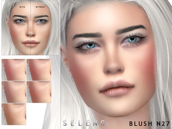 Sims 4 — Blush N27 by Seleng — Blush for female and male Toddler to Elder 7 colours Custom Thumbnail Picture was taken