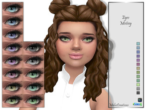 Sims 4 — Eyes Mistivy by MahoCreations — basegame in facepaint toddler to elder female / male 13 colors