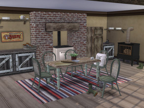 Sims 4 — Country Cottage Kitchen by TheNumbersWoman — It's a kitchen in the country ready for the farmhouse. Some things