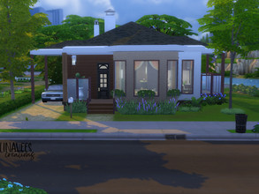 Sims 4 — Little Cute House (No CC) by linavees — Little sweet home for a small family. Basic game. Starting house. The