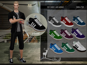Sims 4 — DSF SHOES AXIS ADIDAS by DanSimsFantasy — Sports shoes for men. You have 13 Samples. It applies to youth and
