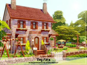 Sims 4 — Tiny Farm - Nocc by sharon337 — Tier 3 - Small Home 30 x 20 lot. Value $83,176 2 Bedroom 1 Bathroom . This house