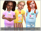 Sims 4 — Shirt Sweets by bukovka — Shirt for girls toddler. Installed autonomously, suitable for the base game. 3 color