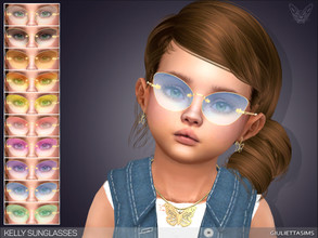 Sims 4 — Kelly Sunglasses For Toddlers by feyona — These sunglasses come in 10 colors and work with CAS sunglasses slider