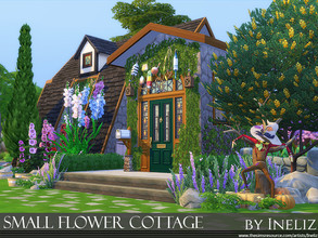 Sims 4 — Small Flower Cottage by Ineliz — Small Flower Cottage is a tiny home that is compact for sims that want that