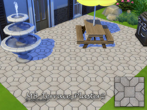 Sims 4 — MB-Terrace_Plaster2 by matomibotaki — MB-Terrace_Plaster2, an absolute necessity for a neat terrace or sidewalk.