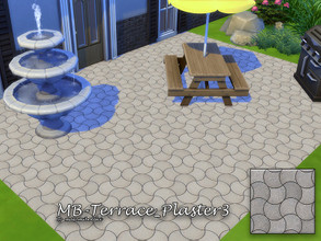 Sims 4 — MB-Terrace_Plaster3 by matomibotaki — MB-Terrace_Plaster3, an absolute necessity for a neat terrace or sidewalk.