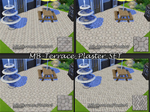 Sims 4 — MB-Terrace_Plaster_SET by matomibotaki — MB-Terrace_Plaster_SET, an absolute necessity for a neat terrace or