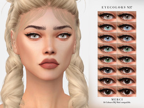 Sims 4 — Eyecolors N37 by -Merci- — Eyecolors for both genders and all ages. Face Paint category. Have Fun