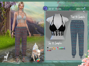 Sims 4 — DSF SET VELLANA by DanSimsFantasy — Feel the warm summer breeze or the rainy atmosphere with an outfit made of