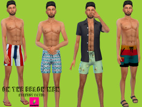 Sims 4 — On the beach men! - Perfect Patio by Aleida92 — Needs Perfect patio stuff. Thanks all cc creators.