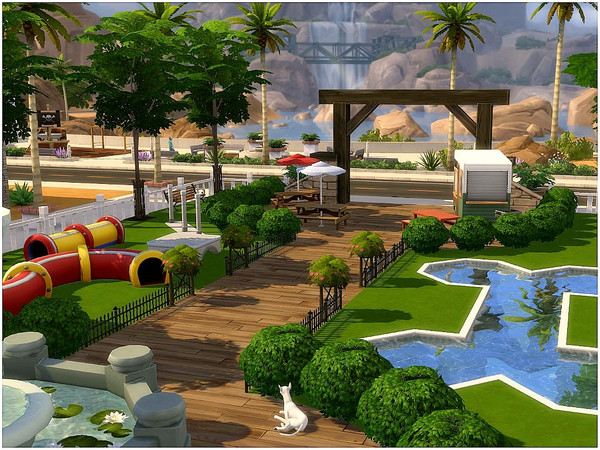 Sims 4 — Pet Park by lotsbymanal — A small park for your pet to enjoy...