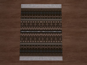 Sims 4 — Out Of Africa Rug recolour by seimar8 — Base game rug recolour. Comes in three swatch patterns. Part of my Out