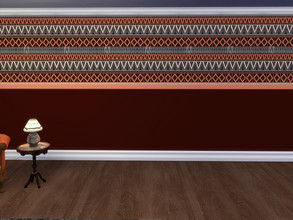 Sims 4 — Out Of Africa Wall Set recolour. by seimar8 — Base Game wall set recolour with an African theme. Part of my Out