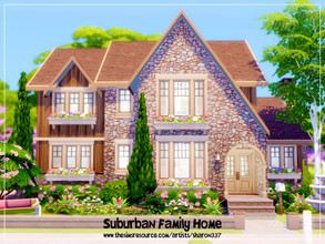 Sims 4 — Suburban Family Home - Nocc by sharon337 — 30 x 20 lot. Value $150,764 4 Bedroom 3 Bathroom Dining Room Kitchen