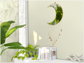 Sims 4 — [BohoMirrorsSet] - Mirror Crescent 3 by Severinka_ — Mirror Crescent with suspensions in a Boho style From the