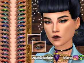 Sims 4 — Exquisite Eyeshadow by EvilQuinzel — - Eyeshadow category; - Female and male; - Teen + ; - All species; - 16