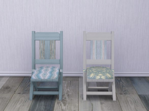 Sims 4 — Beachy Vibes Dining Chair by seimar8 — Base Game recolour dining chair. Comes in two swatch colours. Part of my