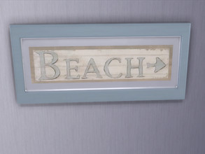 Sims 4 — Beachy Vibes Wall Art by seimar8 — Base Game wall art recolour. Comes in three swatch patterns. Part of my