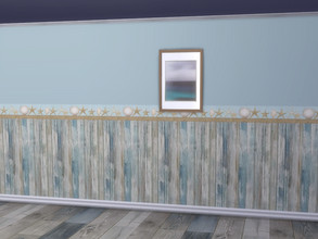 Sims 4 — Beachy Vibes Walls by seimar8 — Base Game walls recolour. Comes in five swatch patterns/colours. Part of my