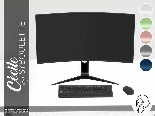 Sims 4 — Cecile - Computer by Syboubou — This a PC computer for people tired of seeing Apple Mac everywhere. Not