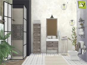 Sims 4 — Yuma Bathroom by ArtVitalex — - Yuma Bathroom - ArtVitalex@TSR, Aug 2020 - All objects three has a different
