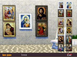 Sims 4 — Byzantine Icons by evi — Traditional icons that you can find in small Greek Aegean churces