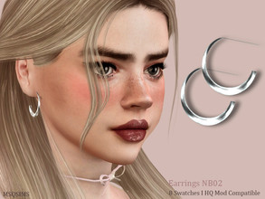 Sims 4 — Earrings NB02 by MSQSIMS — - New Mesh - 8 Swatches - Teen - Elder - Female - Base Game - Earrings Category - HQ