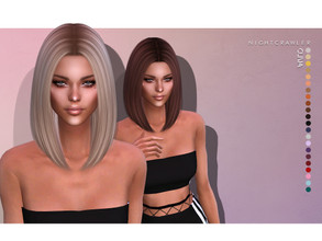 Sims 4 — Nightcrawler-Olivia (HAIR) by Nightcrawler_Sims — NEW HAIR MESH T/E Smooth bone assignment All lods 22colors