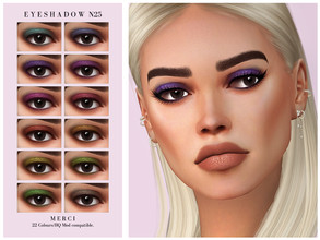 Sims 4 — Eyeshadow N25 by -Merci- — Eyeshadow for both genders and from teen to elder. Have Fun!