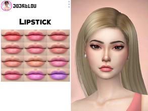 Sims 4 — Makeup Set - lipstick by Anonimux_Simmer — -12 Swatches for your sims