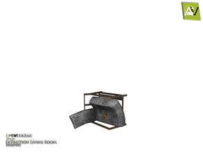 Sims 3 — Extinction Unusable Broken Seat Single by ArtVitalex — - Extinction Unusable Broken Seat Single -