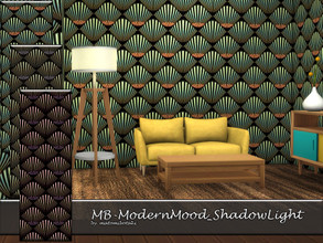 Sims 4 — MB-ModernMood_ShadowLight by matomibotaki — MB-ModernMood_ShadowLight wallpaper with fan like pattern, cones in