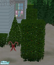 Sims 2 — Amazing Hedge Light RedWhiteBlue #408980 by DOT — Ice Lighting for a chilling cold season. Amazing Hedge Light