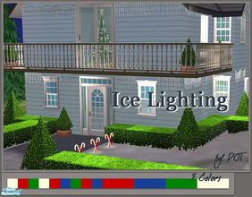 Sims 2 — Ice Lighting by DOT — Ice Lighting for a chilling cold season. Sims2 by DOT of The Sims Resource. MAXIS plants