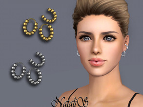Sims 3 — NataliS TS3 Beaded cuff and hoop earrings  by Natalis — Beaded cuff and hoop earrings. FT-FA-YA 