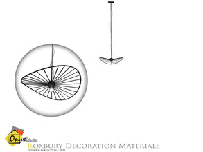 Sims 4 — Roxbury Ceiling Lamp Short by Onyxium — Onyxium@TSR Design Workshop Decorative Collection | Belong To The 2020